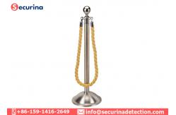 China 1500mm Length Crowd Control Barrier Bank Safety Belt Stanchion Queue Pole Stanchion supplier