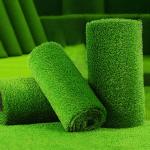 Green Artificial Grass Turf 10mm 12mm With Straight Cut Yarn Waterproof for sale