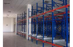 China Flexible Flow Through Racking System , Gravity Warehouse Roller Racking Systems supplier