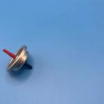 Mounting Cup Lighter Refill Valve Both Sides With Clear Lacquered Tinplate