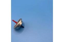 China Mounting Cup Lighter Refill Valve Both Sides With Clear Lacquered Tinplate supplier