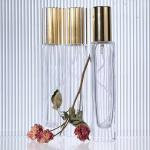 Custom Logo 50ml Clear Square Glass Perfume Spray Diffuser Bottle