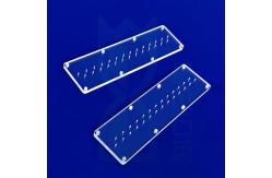 China Custom Glass Round Frosted Shaped Plate Laser Perforated Quartz Disk Quartz Plate supplier