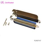Amphenol 2.16mm Pitch 64 Pin Male Centronic IDC connector with Side Entry metal cover for sale