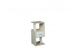 China Particle Board Wooden Occasional Tables Two Display Shelves  Storage Organizer Drawer supplier