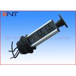 Manual Pop Up Counter Outlet , Vertical Pull Up Kitchen Worktop Electrical Sockets