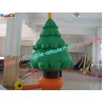 Customized 420D PVC coated nylon Holiday Inflatable Christmas Tree Decorations for sale
