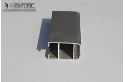 China Greenhouse 6061 Aluminum Profile Black Anodized Milling Drilling supplier