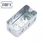 Utility Rectangle Steel Electrical Junction Box With Raised Grounding Screw