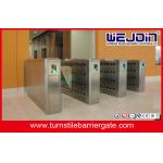 DC 24V  Metro Flap Barrier Gate Controlled Access Control Turnstile Gate