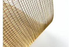China Interior Architecture Design Glass Laminated Metal Mesh For Space Divider supplier