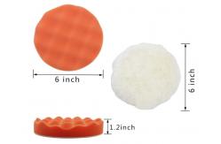 China 7pcs 150mm Drill Buffing Polishing Pads Set Wheel Foam Microfiber supplier