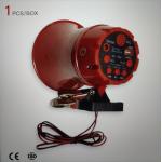 Red Bullhorn Car Megaphone Speaker With Talk Siren Record USB SD Optional for sale