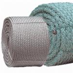 White Braided Polyester Rope Chemical Resistance Customized Length for sale