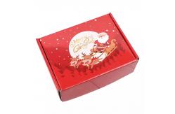 China Advent Calendar Christmas Cardboard Gift Boxes Embossing Printing supplier