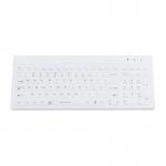 Washable Medical Industrial Silicone Backlit Keyboard With Low-profile Keys