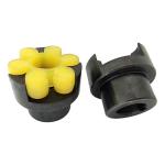Polyurethane Elastomer Jaw Couplings Joint Shaft Flexible Mechanical Coupling for sale