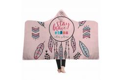 China Wearable Oversize Fleece Hooded Blanket lightweight super soft supplier
