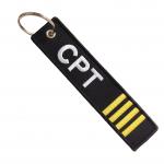 CPT Double Sided Embroidery Keychain Flying Enthusiast Gifts Fashional&Durable Gifts for Men for sale