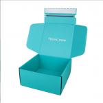 2mm Thick Custom 6x6x2 Corrugated Shipping Boxes With Gold Foil Stamping And Free Sample Tableware Recyclable for sale