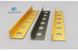 China Electrophoresis L Shaped Aluminium Extrusion With Holes 10-25mm Height supplier