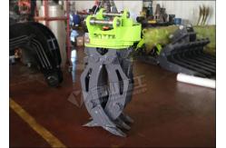 China Single Cylinder Hydraulic Grapple Attachment 360° Rotation Excellent Grasping Ability supplier