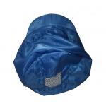 Blue Color Anti Static ESD Visor Cap Elastic Ribbon Around Mesh Open On Top for sale