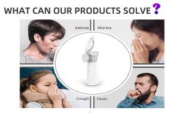 China Lightweight Quiet Ultrasonic Handheld Nebulizer Portable For Kids Adults supplier