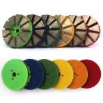 Round Concrete Diamond Floor Pads , Metal Polishing Pad For Marble Floor for sale