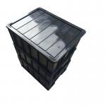 Recycled Plastic ESD Safe Bins SMT Reel PP Component With Lid for sale