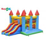 Colorful Inflatable Bouncer House Water Slide Combo Commercial Bouncy Castle for sale
