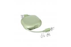 China Custom Retractable OD 3.5mm Magnetic Data Cable 3A Fast Charging supplier