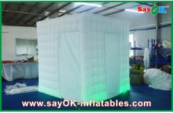 China Party Photo Booth Foldable Inflatable Photobooth Kiosk Built-In Blower Fireproof Cloth supplier