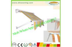 China Outdoor Aluminium Remote Control Patio Awning Heavy Duty Drop Arm Window Awnings supplier