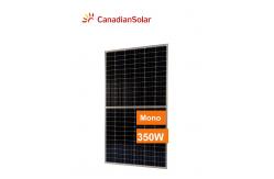 China 144 Cells Mono 350w White Backsheet Canadian Solar Panel supplier
