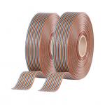 8Pin - 64Pin Customized Flat Rainbow Cable Pitch 1.27mm Ribbon Cable 100 M/Roll for sale