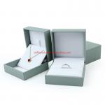 Deluxe Square Paper Jewelry Boxes Packaging Cardboard Anniversary Ring Box for sale
