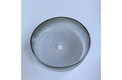 China Gradient Black Glass Wash Basin Diecasting Crystal Bathroom Vanity Sink supplier