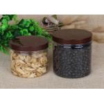Various Shape Clear Pet Jars With Colourful Cap For Nuts / Snack Packaging
