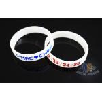 Multi Colored Custom Plastic Bracelets Embossed Silicone Wristbands For Events for sale