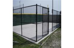 China Easily Woven Diamond Mesh Cyclone PVC Chain Link Fence 50feet Non Rusting supplier