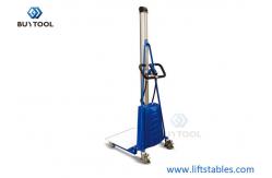 China Automatic Hydraulic Stacker Handling Tools Electric Work Positioner Lift Truck 550lb Capacity supplier