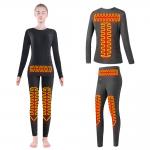 China Fleece Lined Electric Heated Underwear Set Women Wireless Remote Control Temperature manufacturer