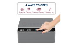 China Single Layer Jewelry Security Box With Biometric Fingerprint Anti Theft Auto Pop Up supplier