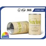 Luxury Metal Lid and Base Cylinder Cardboard Round Paper Tube Wine Cans Packaging for sale
