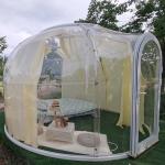 Customized Sunroom Glass House Outdoor Aluminium Sunroom Green Geodesic Dome for sale