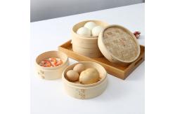 China High Refreshment Wooden Cooking Utensils 15cm 26cm 30cm Bamboo Steamer Cover supplier