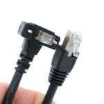 Alvin's Cables CAT6a GigE Vision Cable 3m Shielded Screw Lock Up Angle RJ45 for sale