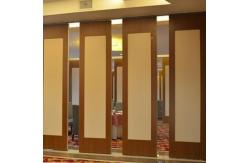 China Movable Aluminum High Modern Wood Panels Office Hotel Sliding Folding Partition Walls supplier