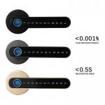 Qleung S604L Smart Fingerprint Door Lock with Wifi Tuya App Control Keyless Password for Bedroom Tuya Smart Home Door Lock for sale